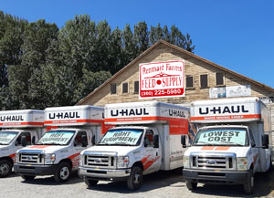 Uhaul trucks at Remnant Farms